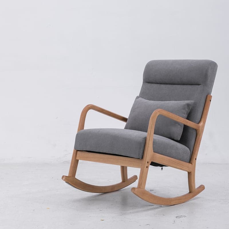 Casual Chalk/Cocoa/Azure Wood Rocking Chair Couch - image 5
