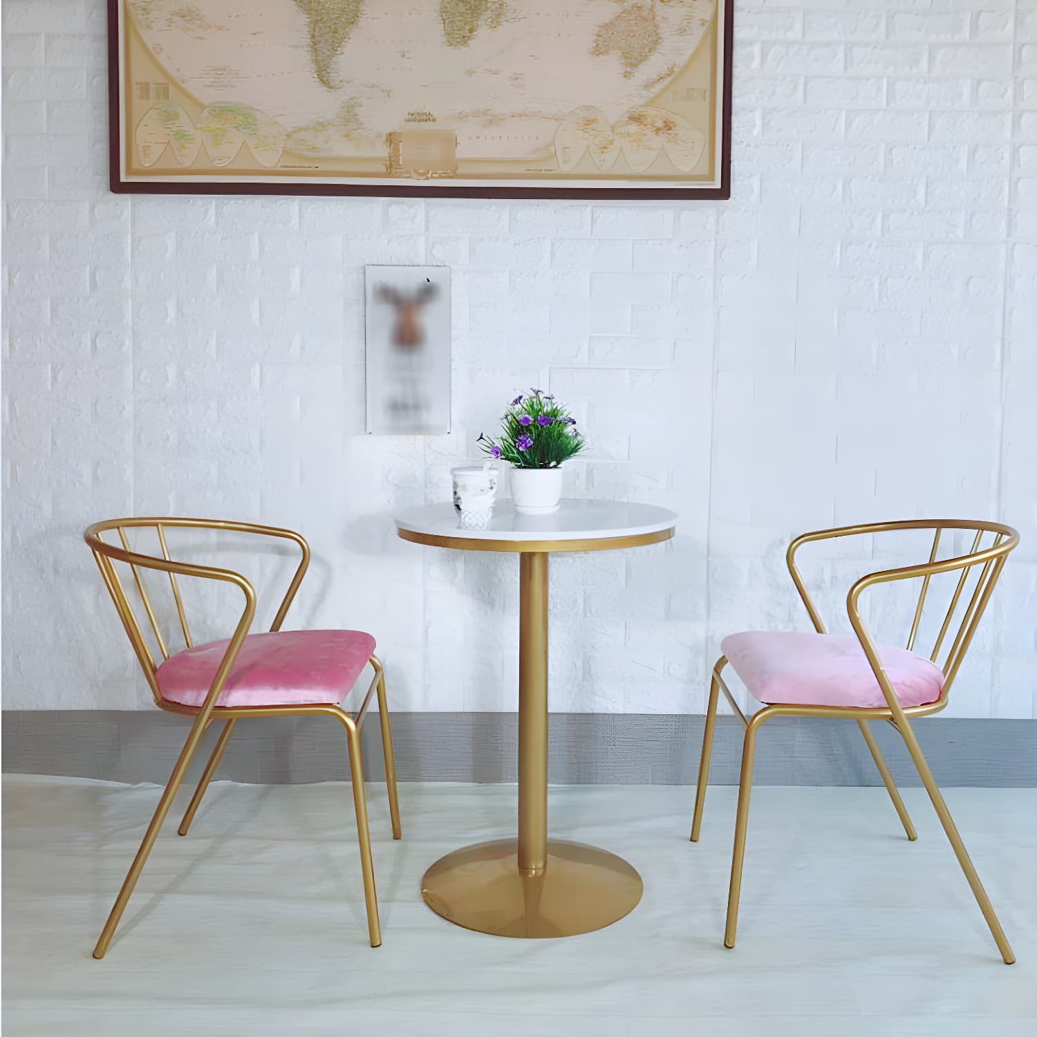 Tulip Base Dining Table Marble Gold Base Traditional Luxury Dining Table - image 12