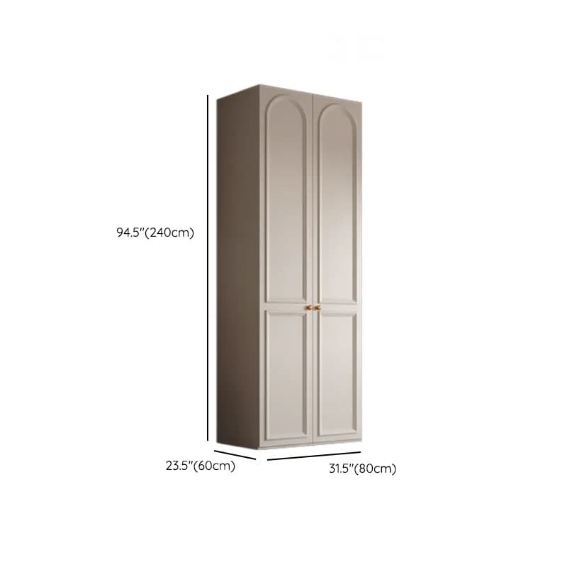 White Casual Wood Independent Armoire Cabinet with Soft Close Drawer, Soft Close Door, and Interior Shelves - image 18