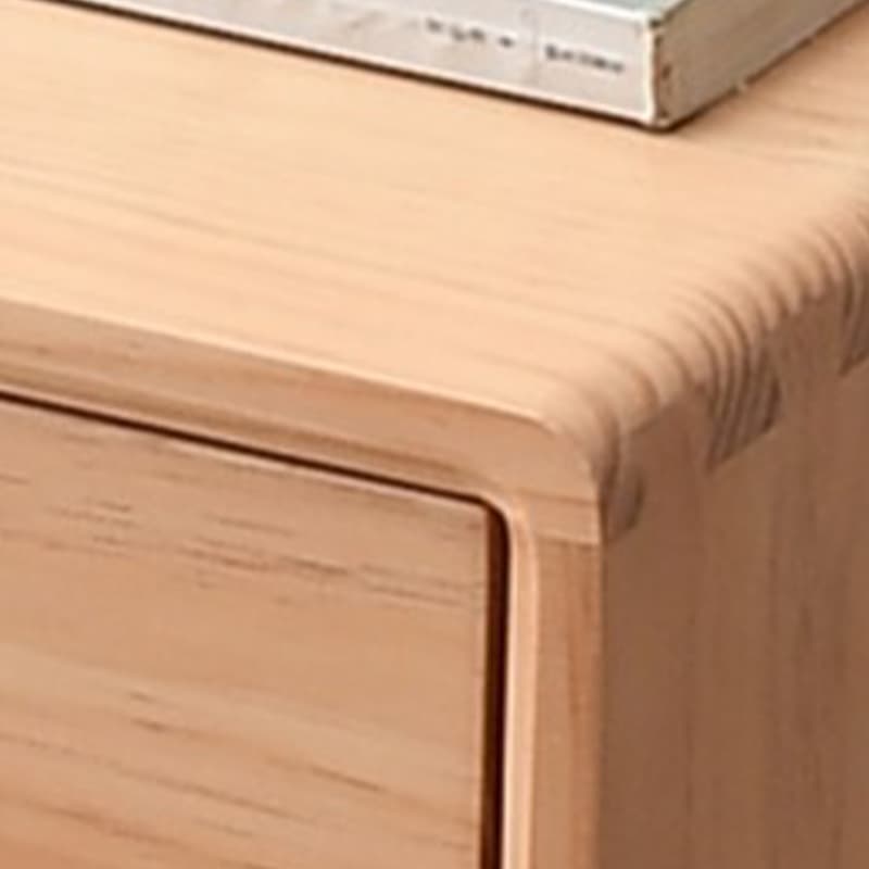 Five-Drawer Wooden Dresser, Natural Color, Modern Design, 50in Length, Pre-Drilled - image 16
