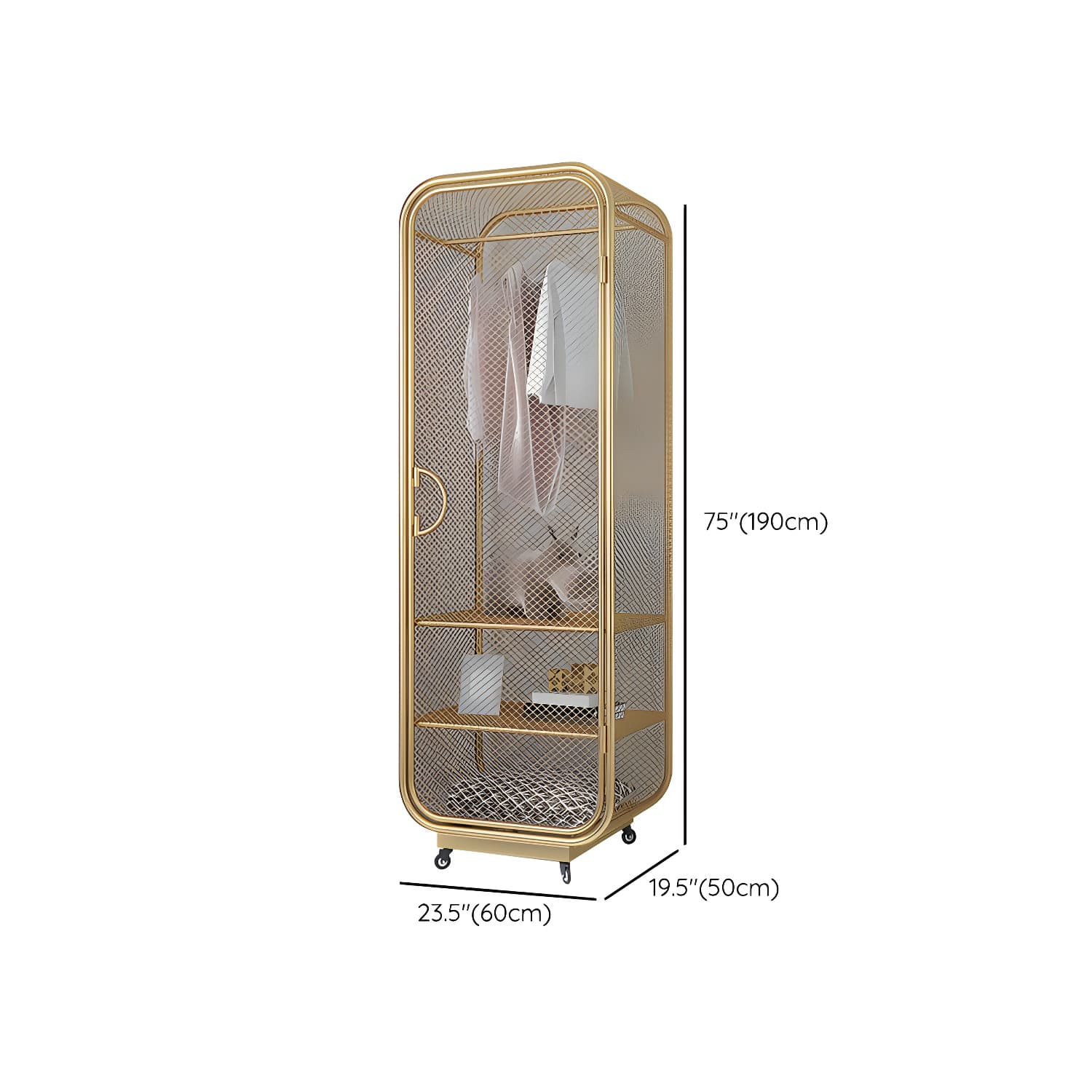 Contemporary Wardrobe Closet Metal Wardrobe Cabinet for Bedroom - image 29