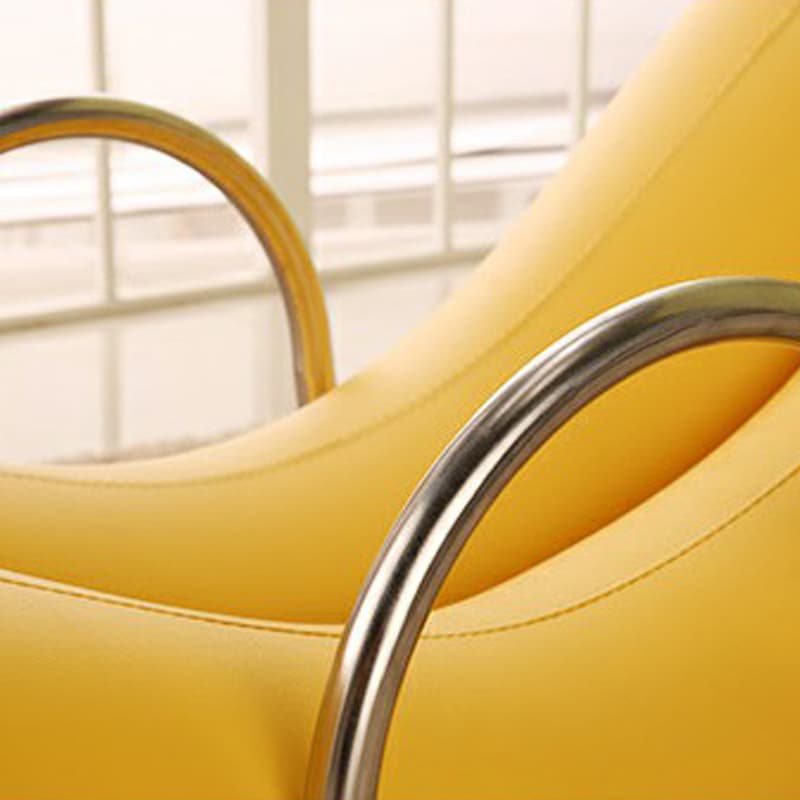 Stylish Silver Upholstered Rocking Chair with Track Arms - Modern Comfort - image 14