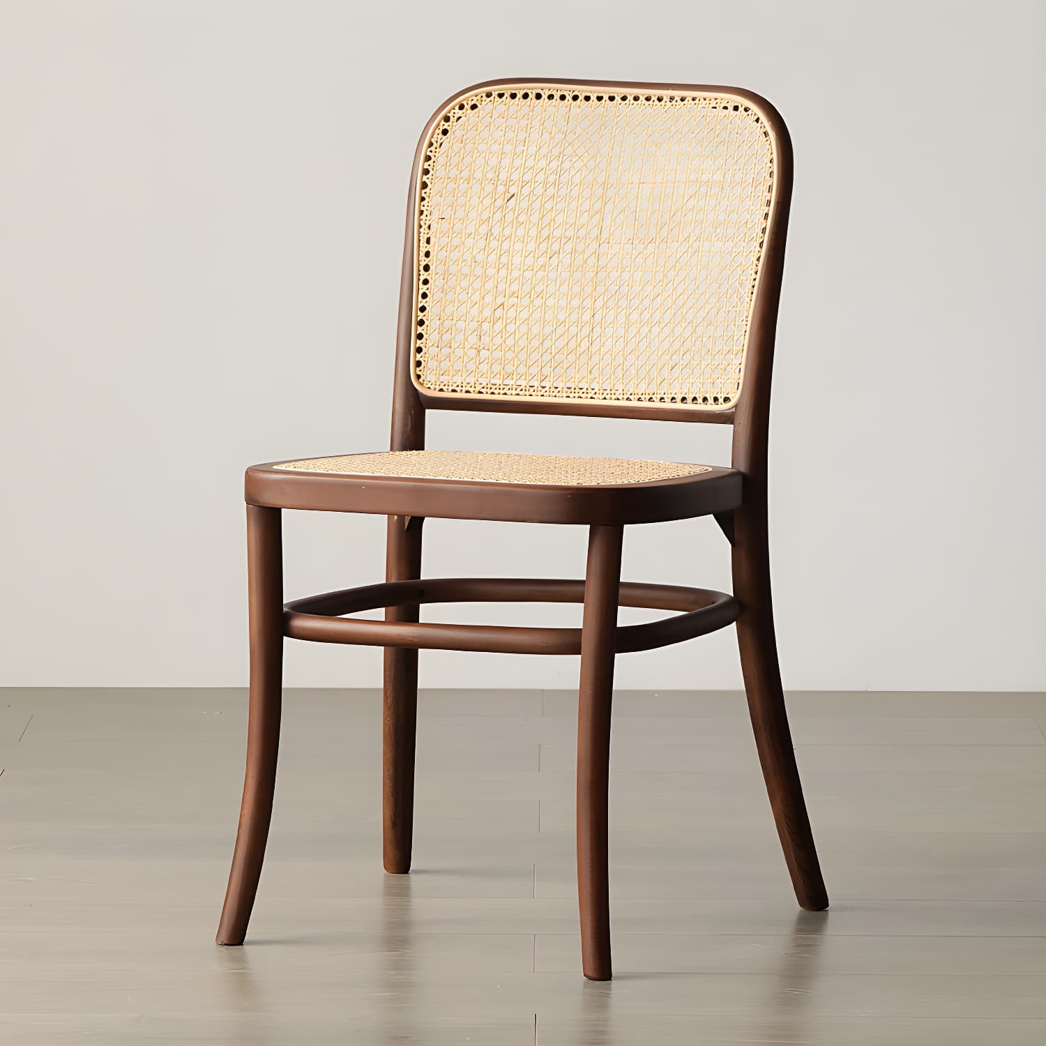 Traditional Style Dining Chair Solid Wood Cane Back Dining Room Chair - image 8