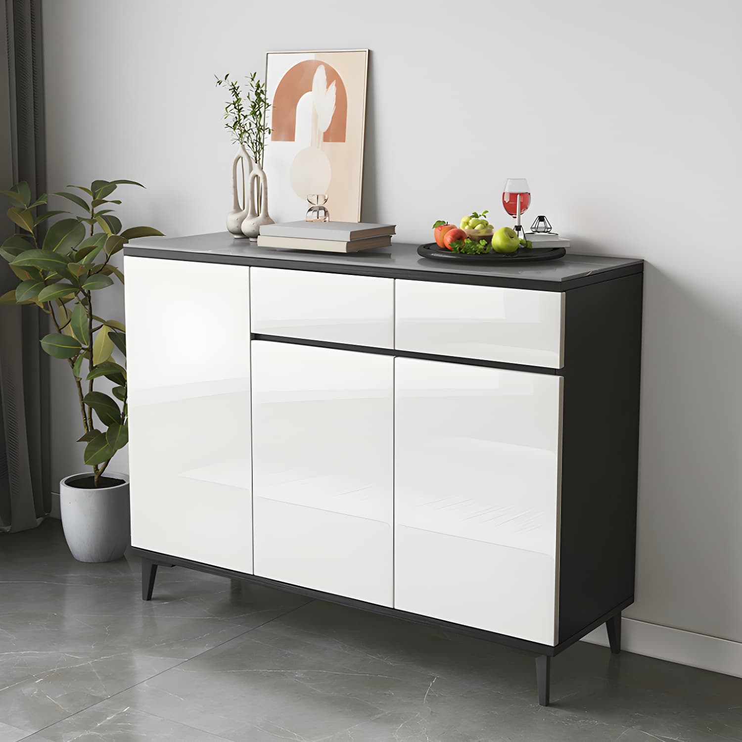 Contemporary Sideboard Cabinet with Drawer and Door for Living Room - image 6