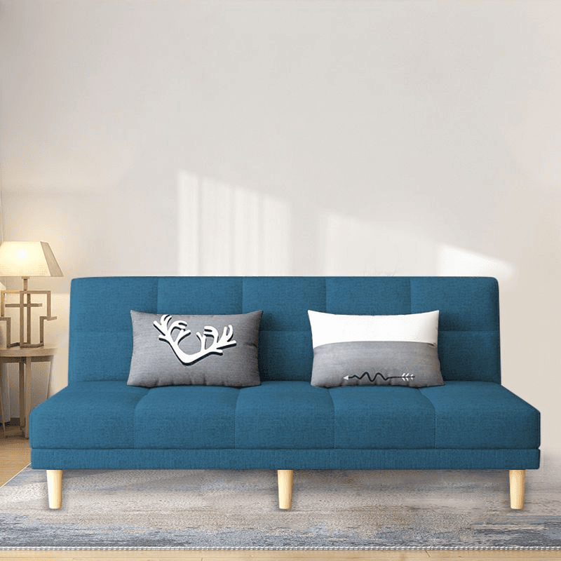 Tear Resistant Sofa Couch/Loveseat with Cotton Upholstery in Grey/Eggplant/Cerulean