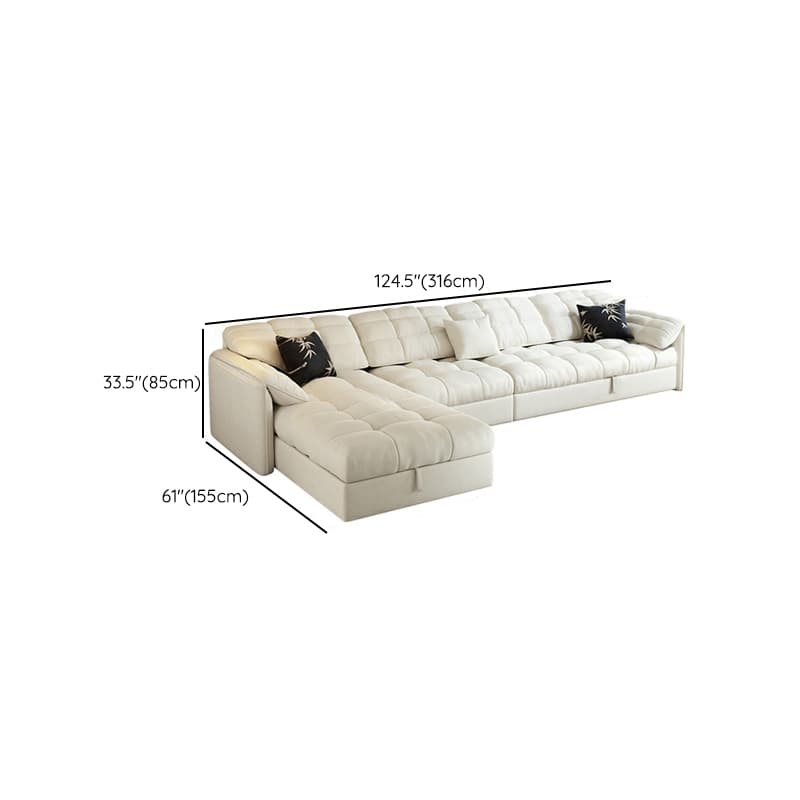 L-Shape/Straight Expandable Tufted Left Hand Facing/Horizontal Sofa Recliner/Sofa Couch with Concealed Support & Hidden Storage - image 14