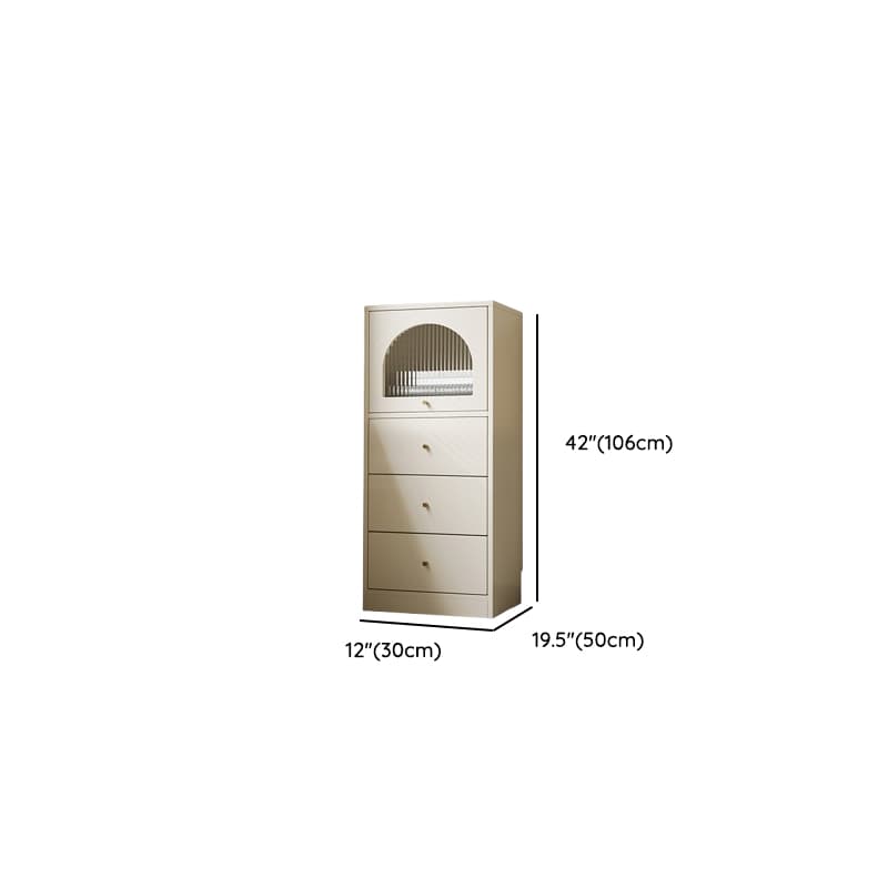Chalk Trendy Composite Wood Semainier with Shelves, Hutch, and 6/5/4 Drawers in Vertical Orientation - image 21