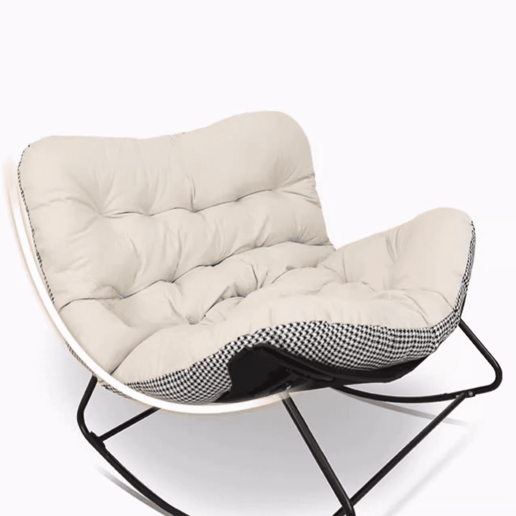 2 Person Rocking Chair Couch with Rear Back and Stationary - image 12