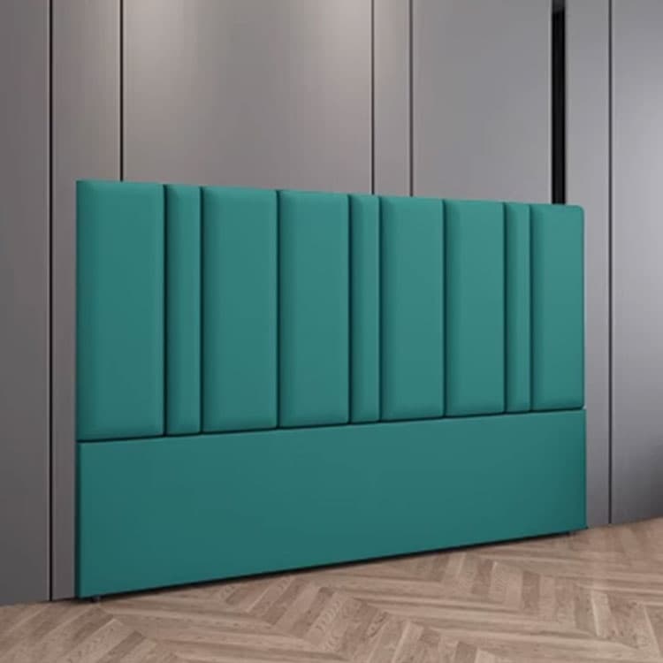 Stylish Upholstered Panel Headboard with Wood Legs and Modern Rectangular Design - image 3
