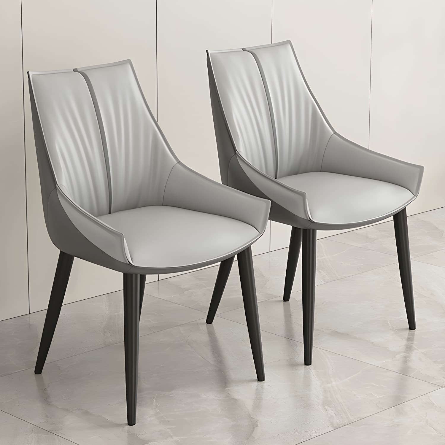 Glam Style Parsons Back Upholstered 4 Legs Home Use Dining Side Chair - image 10