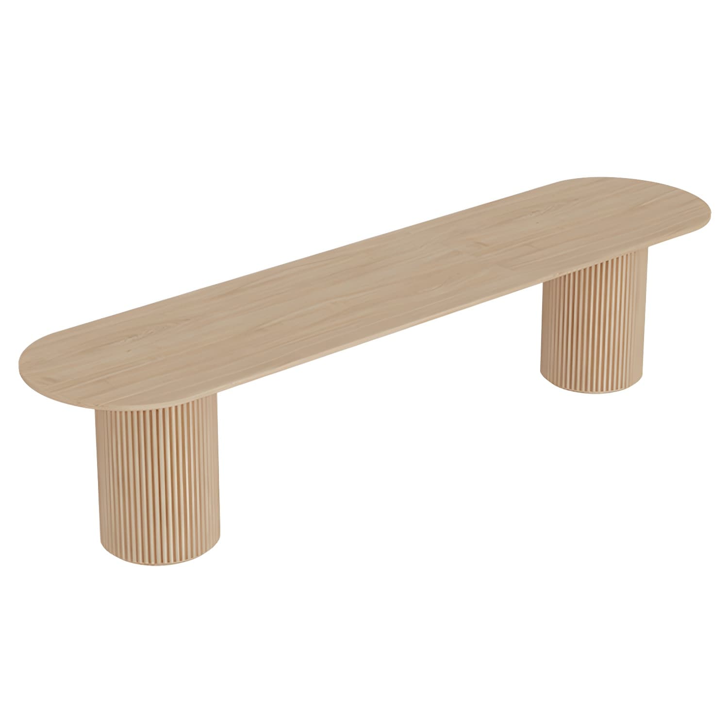 Modern Double Pedestal Table Oval Wood Dining Table for Home Kitchen - image 5