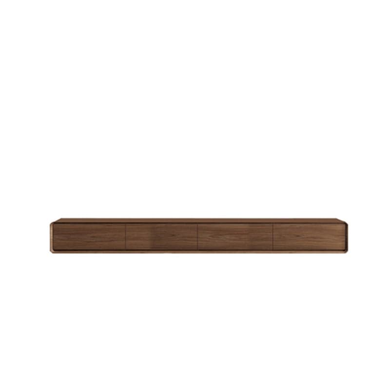 Floating Mount Rectangle TV Stand with Door Living Room Black/White/Natural/Walnut - image 5