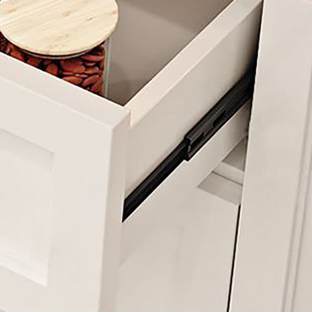 Simple Beige Engineered Wood Freestanding Armoire Cabinet with Soft Close Door, Clothing Rod & Interior Shelves - image 7
