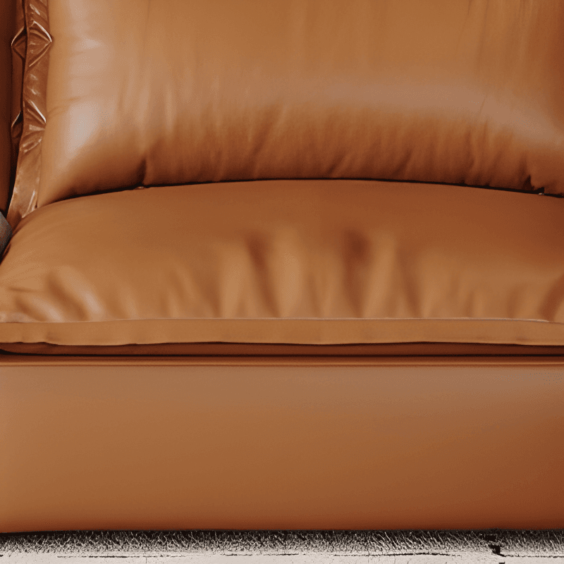 L-Shape Sofa Chaise with Dark/Cream/Cocoa Upholstery and Cotton Seat Fill - image 7