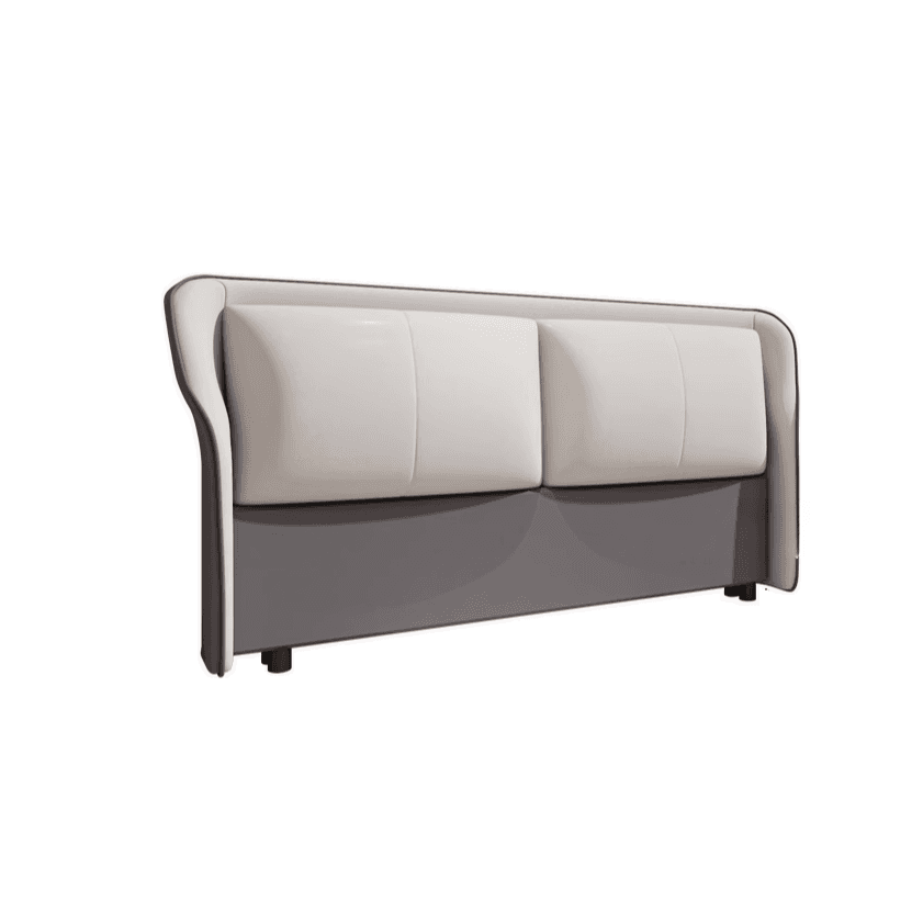 Trendy Wingback Headboard in Natural Wood with No Distressing, Rectangle Shape for Full/Queen Bed, Featuring Sponge Upholstery and Standard Height - image 13