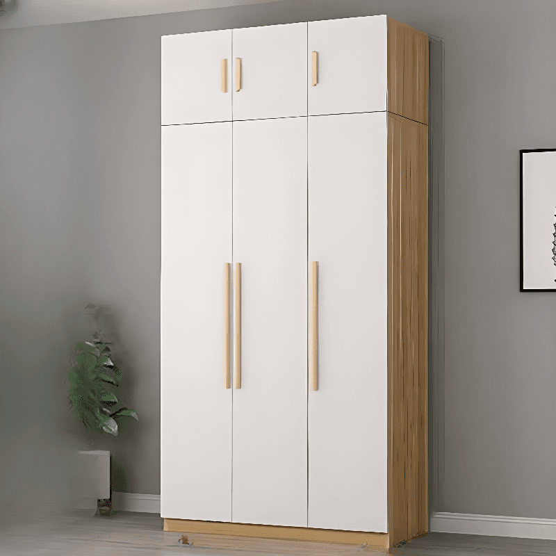 Modern Timber Detached Wardrobe with Soft Close Drawer, Soft Close Door, Interior Shelves & Clothing Rod - image 6