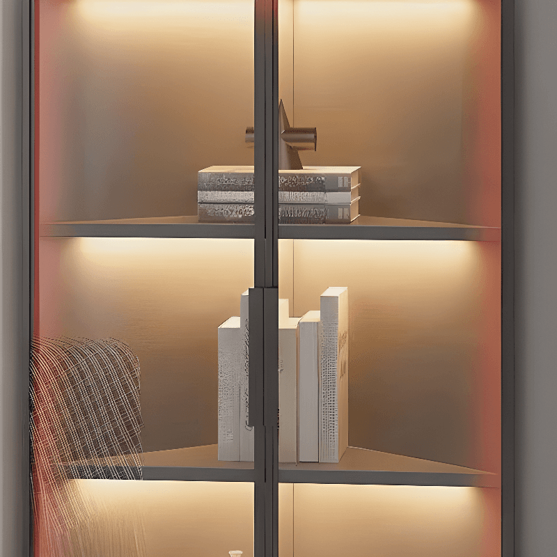 Nook Independent Utility Cabinet with Cabinet, Glass-panel Door, Bar Pull, Ink Top, and Light - image 5