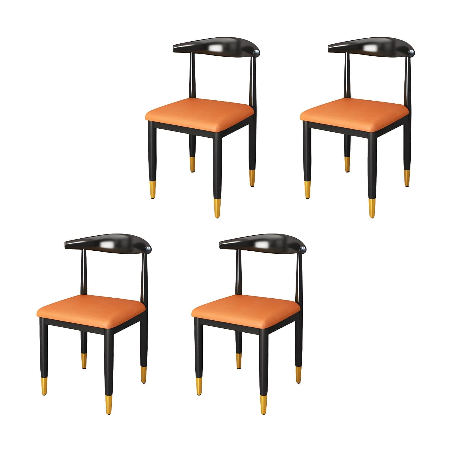 Indoor Open Back Dining Chair Industrial Upholstered Armless Chair - image 13