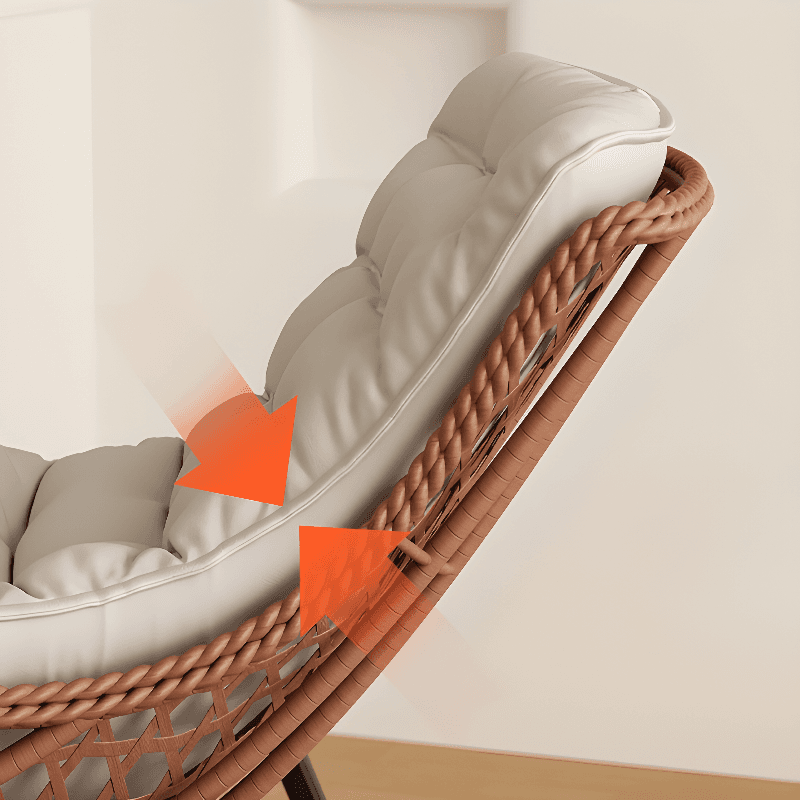 Trendy Upholstered Rocking Chair with Plush Cushioning - image 11