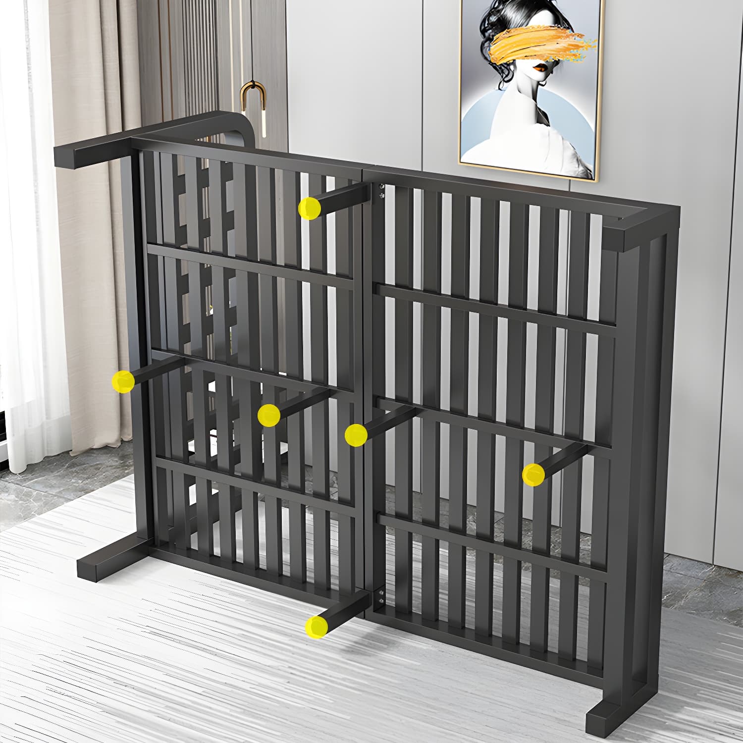 Modern Metal Bed Frame with Legs and Non-Upholstered Solid Color Design - image 7