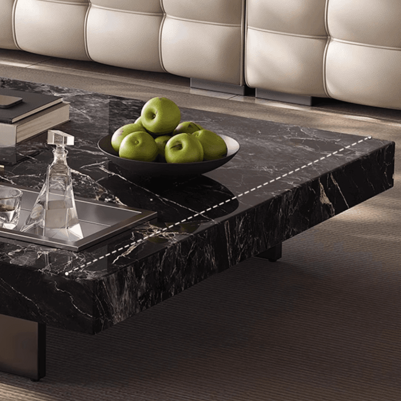 Dual Footing Geometric Figure/Square Accent Table for Home - image 10