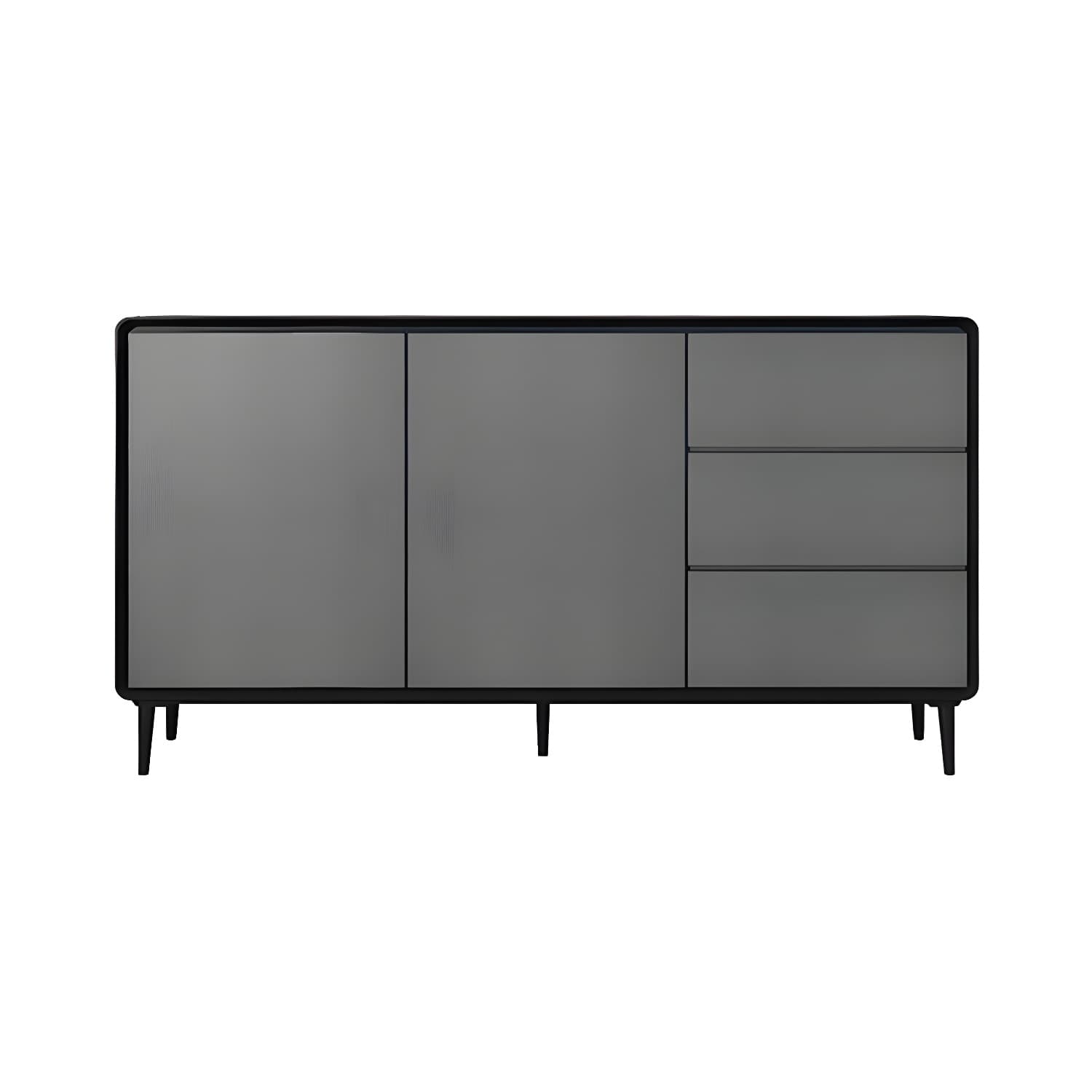 Modern Wood Buffet Sideboard Cabinet with 2 Doors and 3 Drawers - image 19