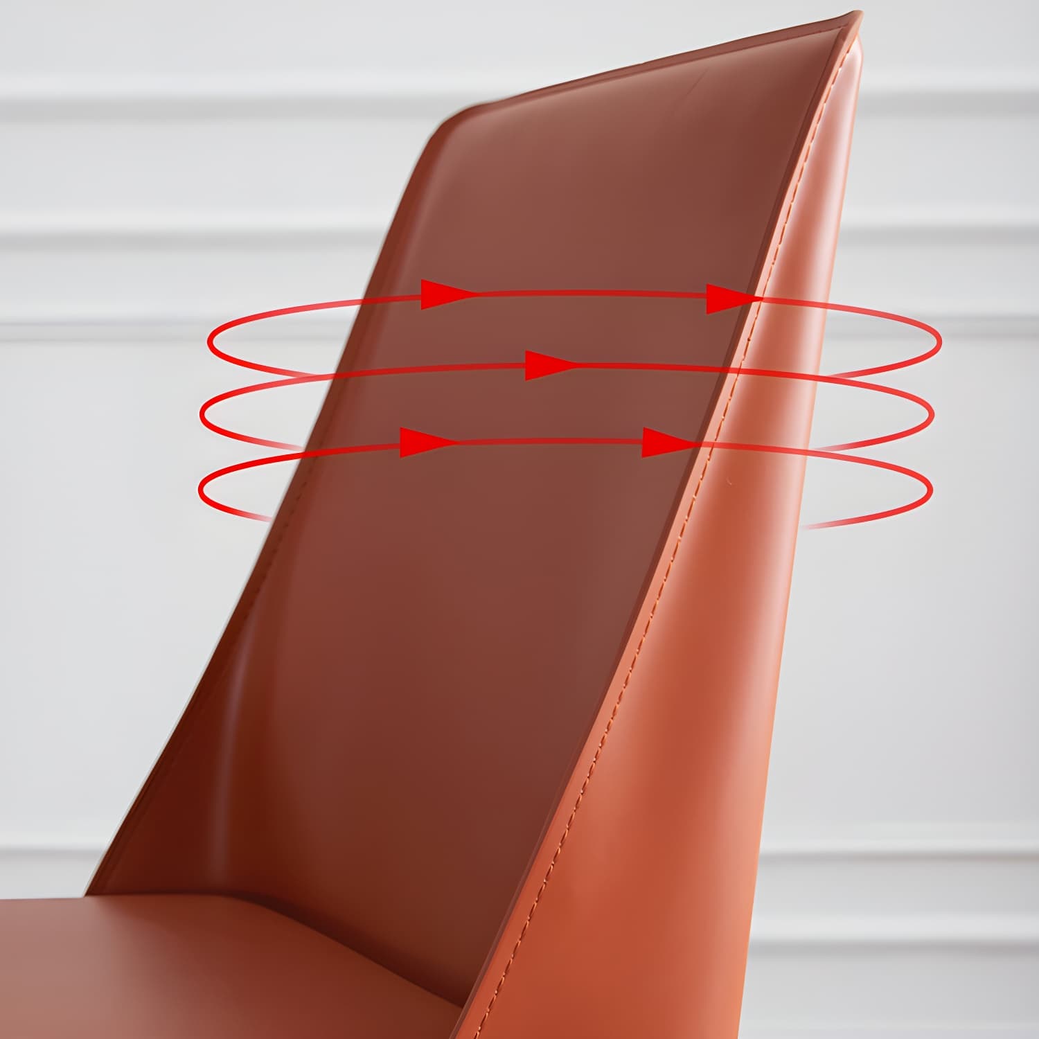 Modern Metal Dining Room Chairs Armless Leather Dining Chair for Restaurant - image 14