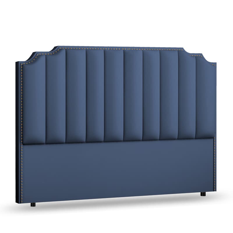 Standard（36-55“） Free-standing Standard Full(54"W x 75"L)/Twin(38"W x 75"L) Lumber Framed Portman Panel Headboard with Nailhead Design and Sponge Filing