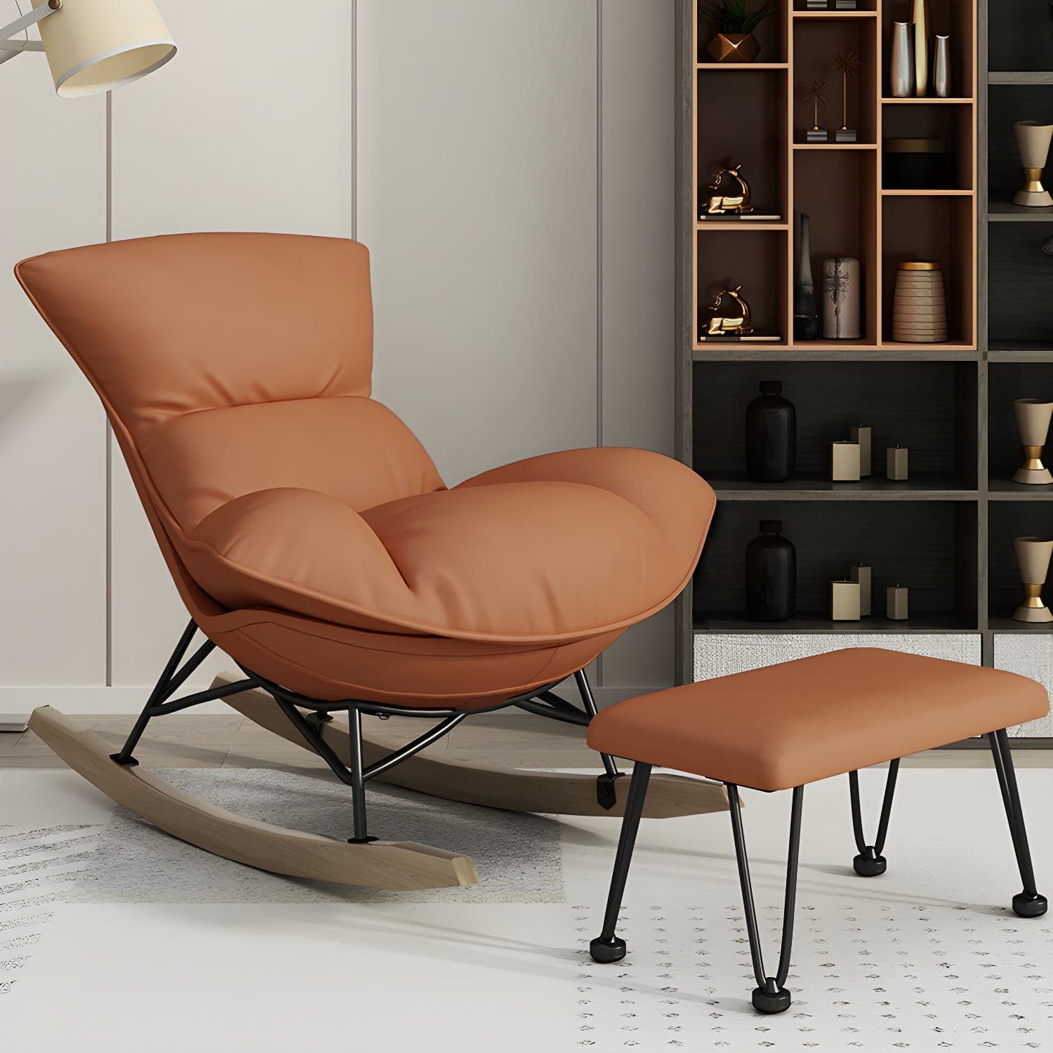 Nursery Sofa Rocking Chair Indoor Rocking Chair for Living Room and Bedroom - image 3