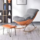 Upholstery Color Orange Houndstooth