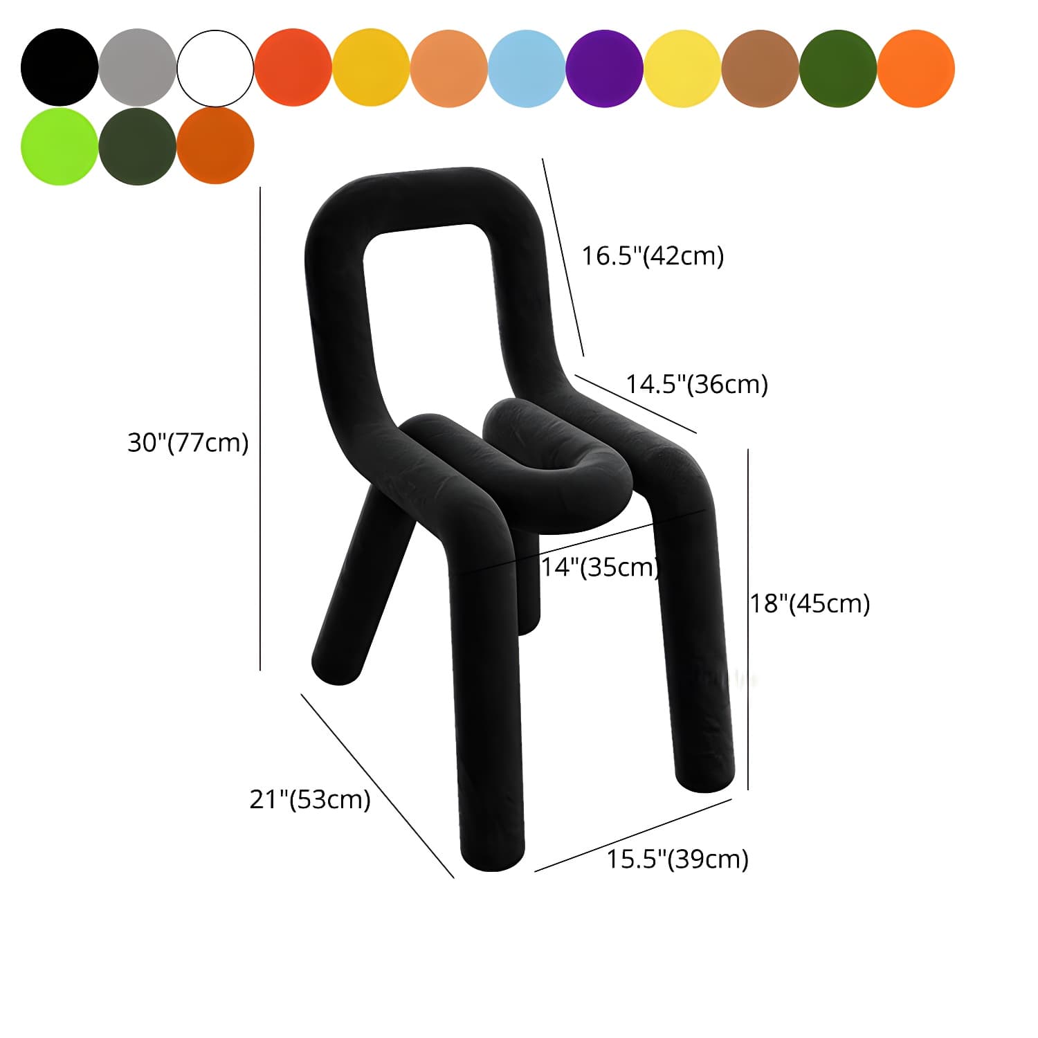 Modern Style Upholstered Side Chair Open Back Dining Side Chair - image 23