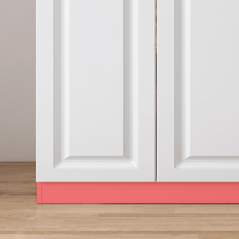 White Modish Timber Wardrobe with Soft Close Door, Interior Shelves, and Hanging Rod - image 6