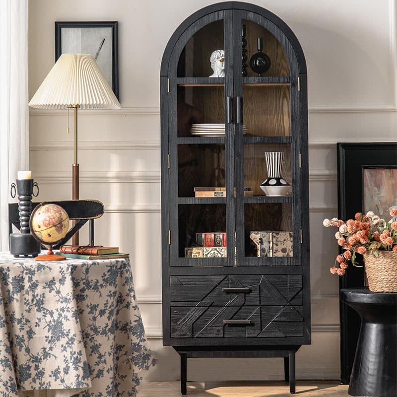 Modern Simple Style Rectangle Standalone Accent Chest with Lumber Drawer in Ink - image 9