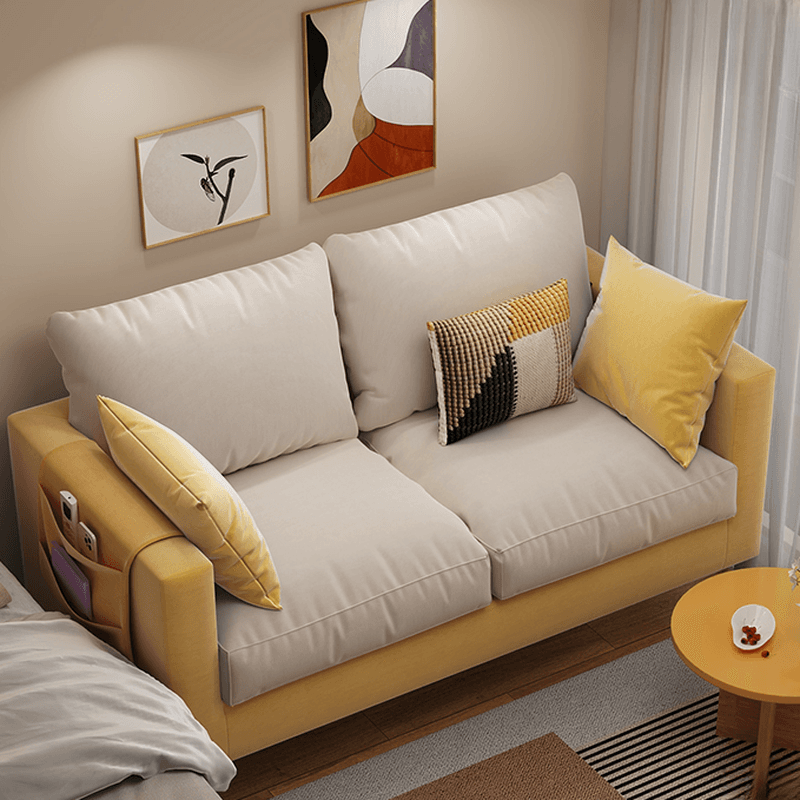 Scratch-immune Loveseat with Arm, Seating for 2, Receptacle Storage, Slipcover, and 2 Pillows - image 6