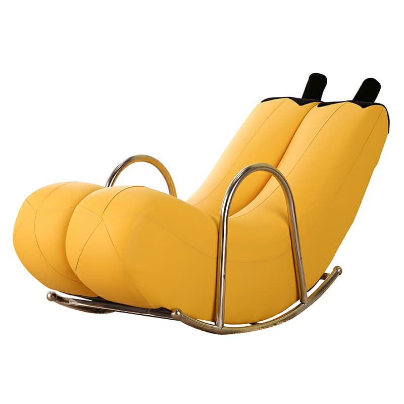 Stylish Silver Upholstered Rocking Chair with Track Arms - Modern Comfort - image 13