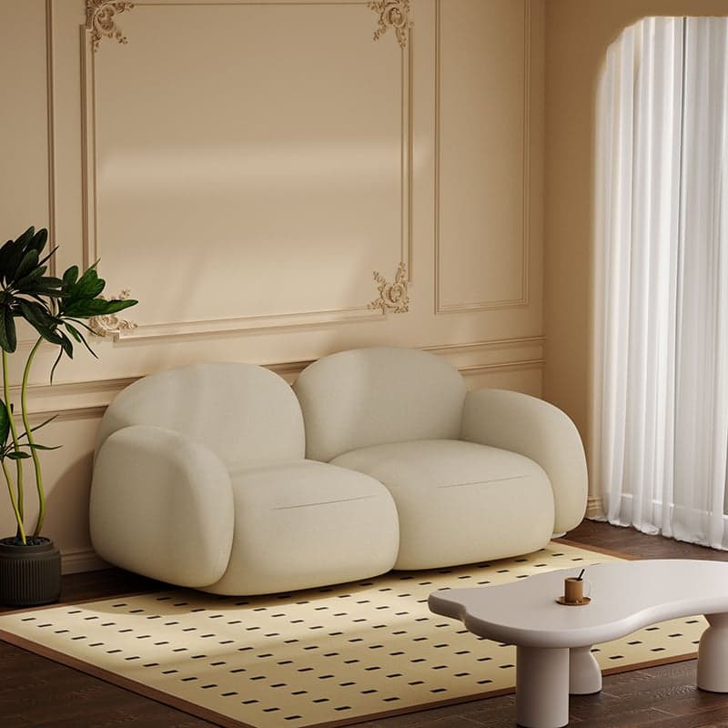 Grey/Green/Coffee Upholstered Cushioned Loveseat with Armrest Living Room - image 3
