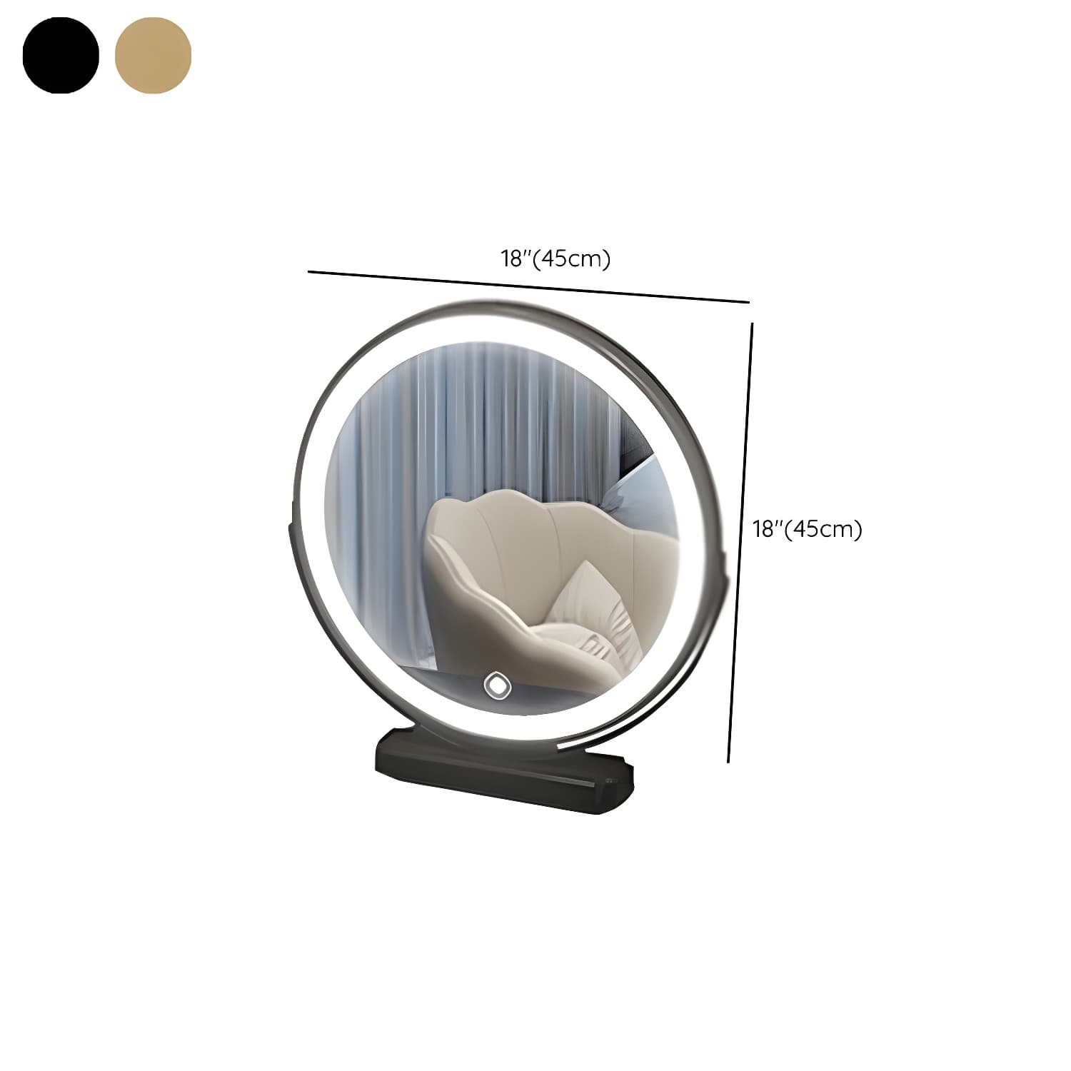 Lighted Mirror Make-up Vanity Luxurious Dressing Table Stool Set - image 19