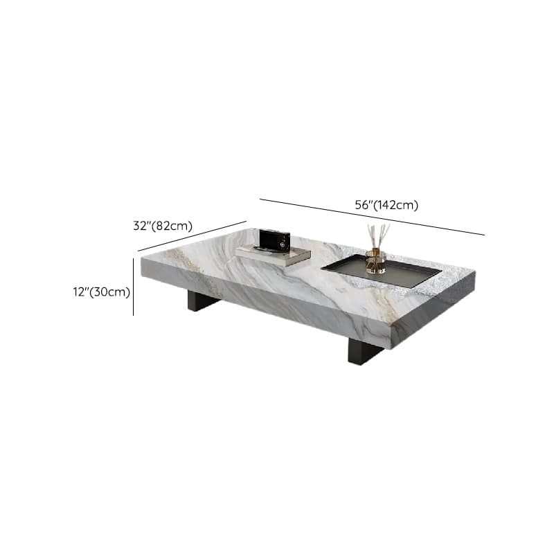 Contemporary Parallelogram Accent Table with Sledge Base for Home - image 16