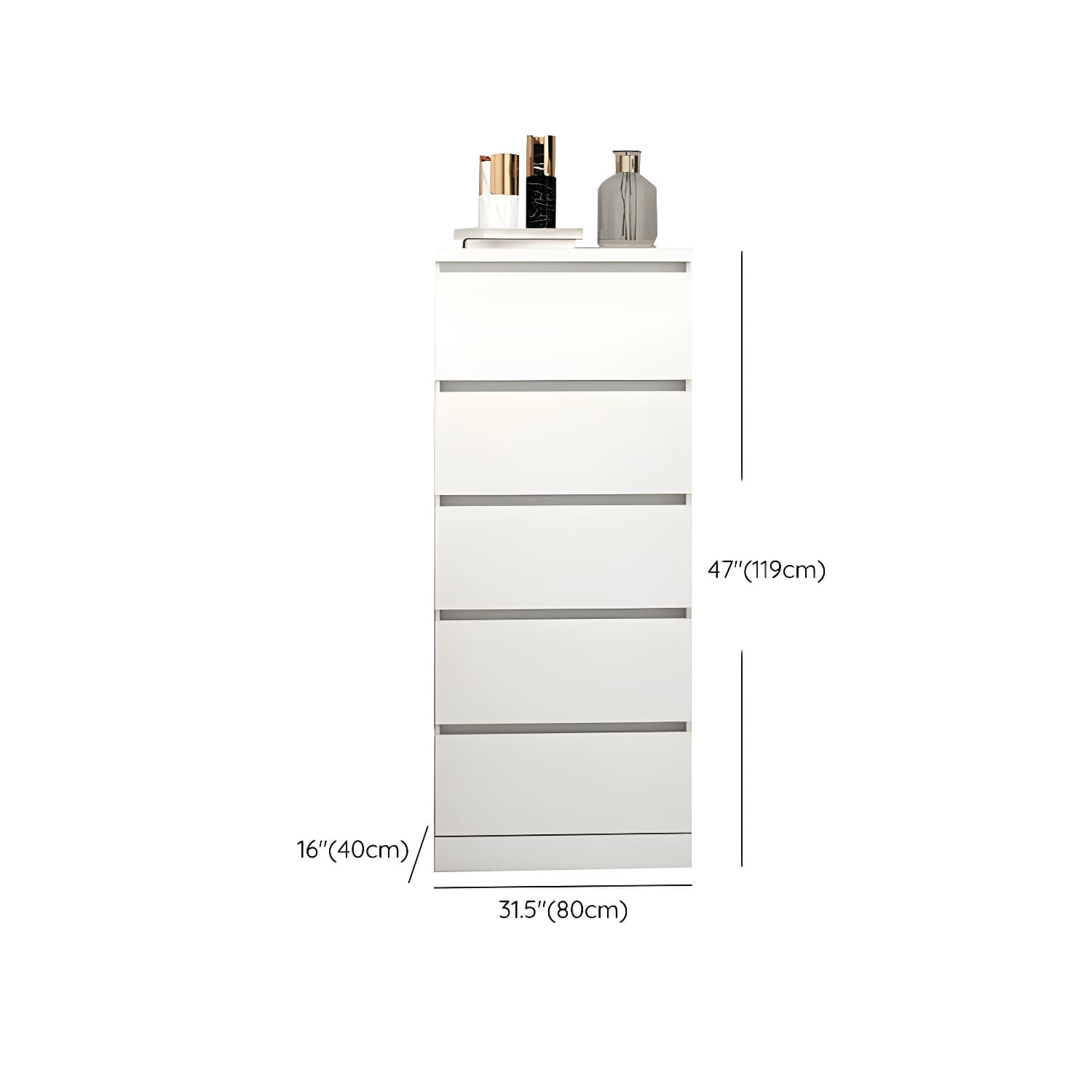 Contemporary Narrow Wood Dresser with Drawers for Living Room - image 20
