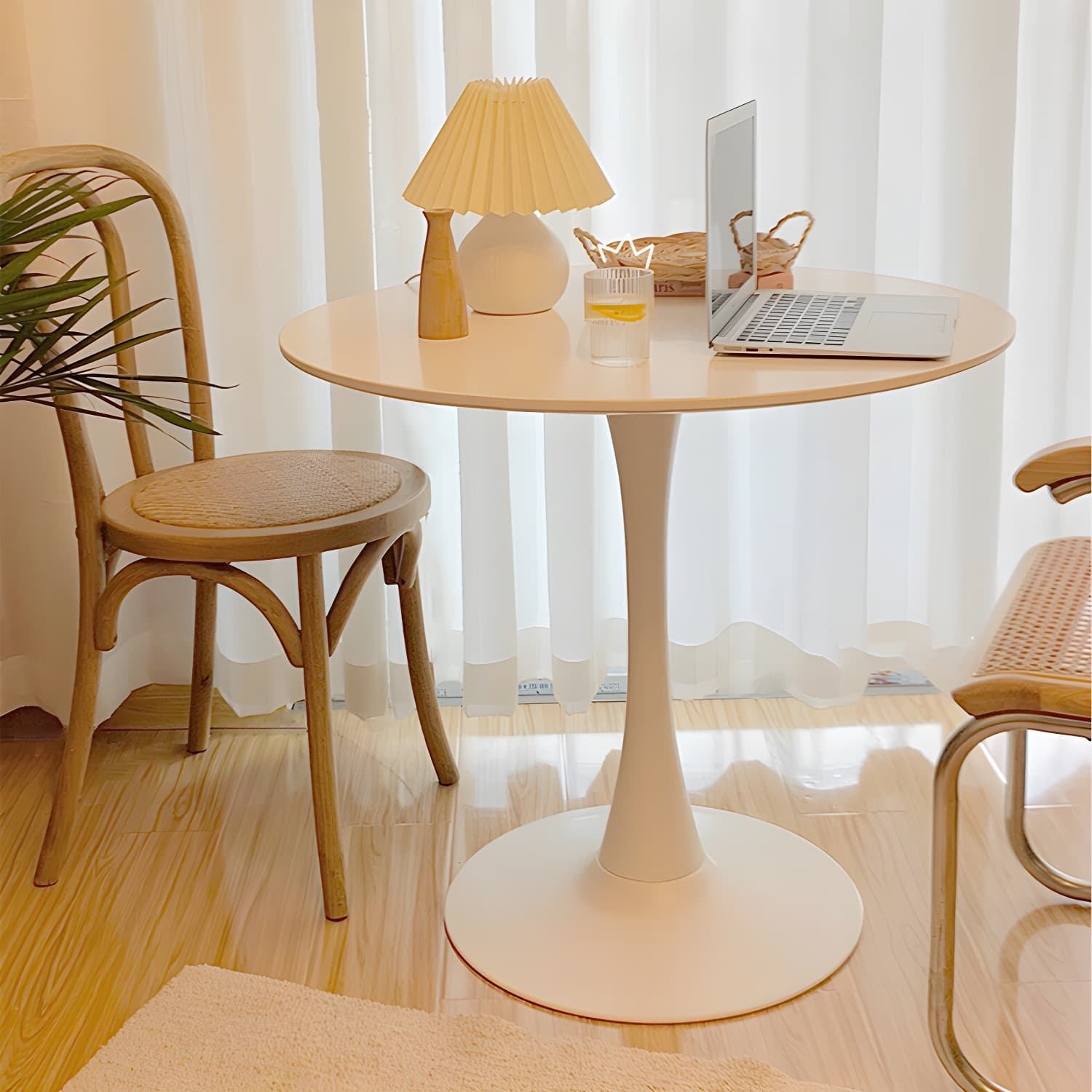 Tulip Dining Table Round Dining Table for Kitchen Dining Room - image 5