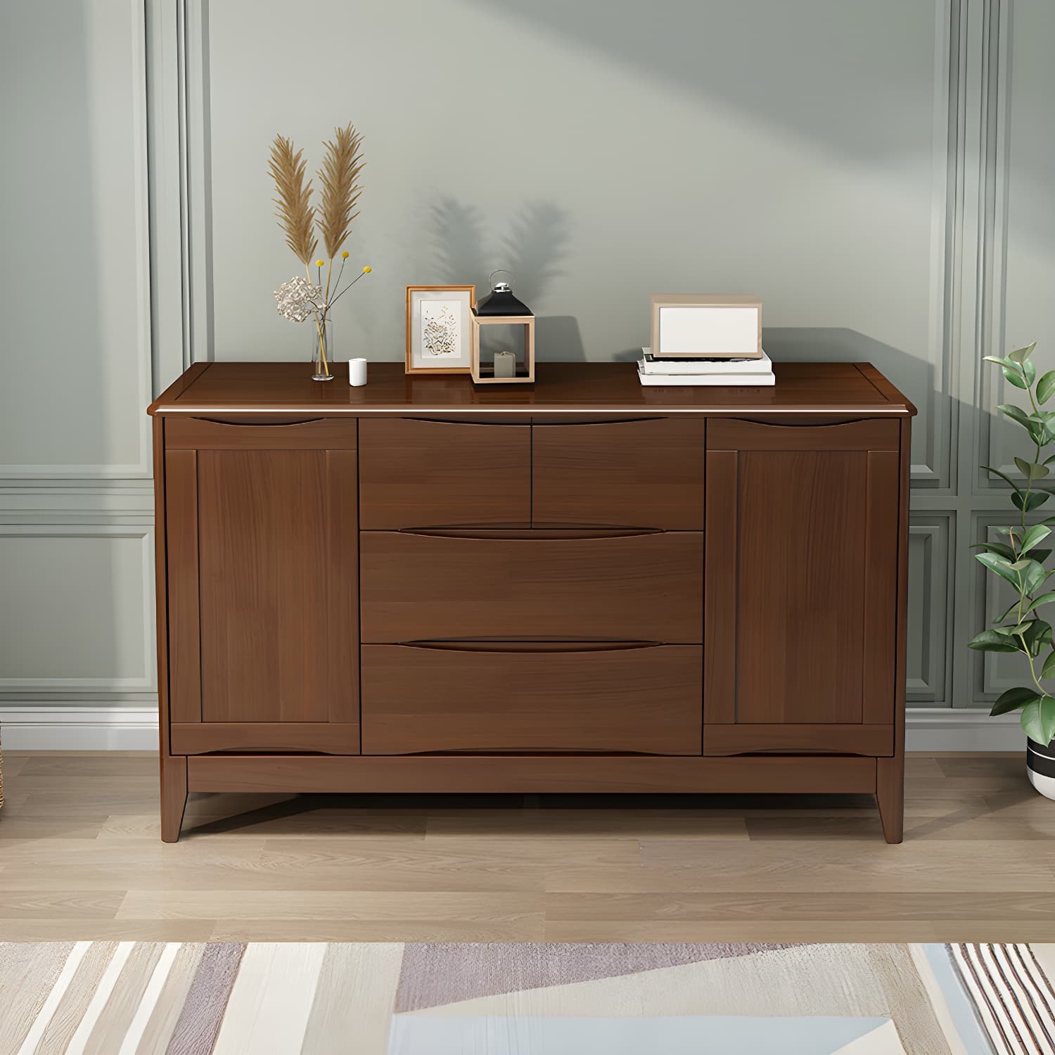 29.5"Tall 4 - Drawer Accent Cabinet, Wooden Rectangle Cabinet - image 5