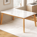 Table Top Color Marbling/White