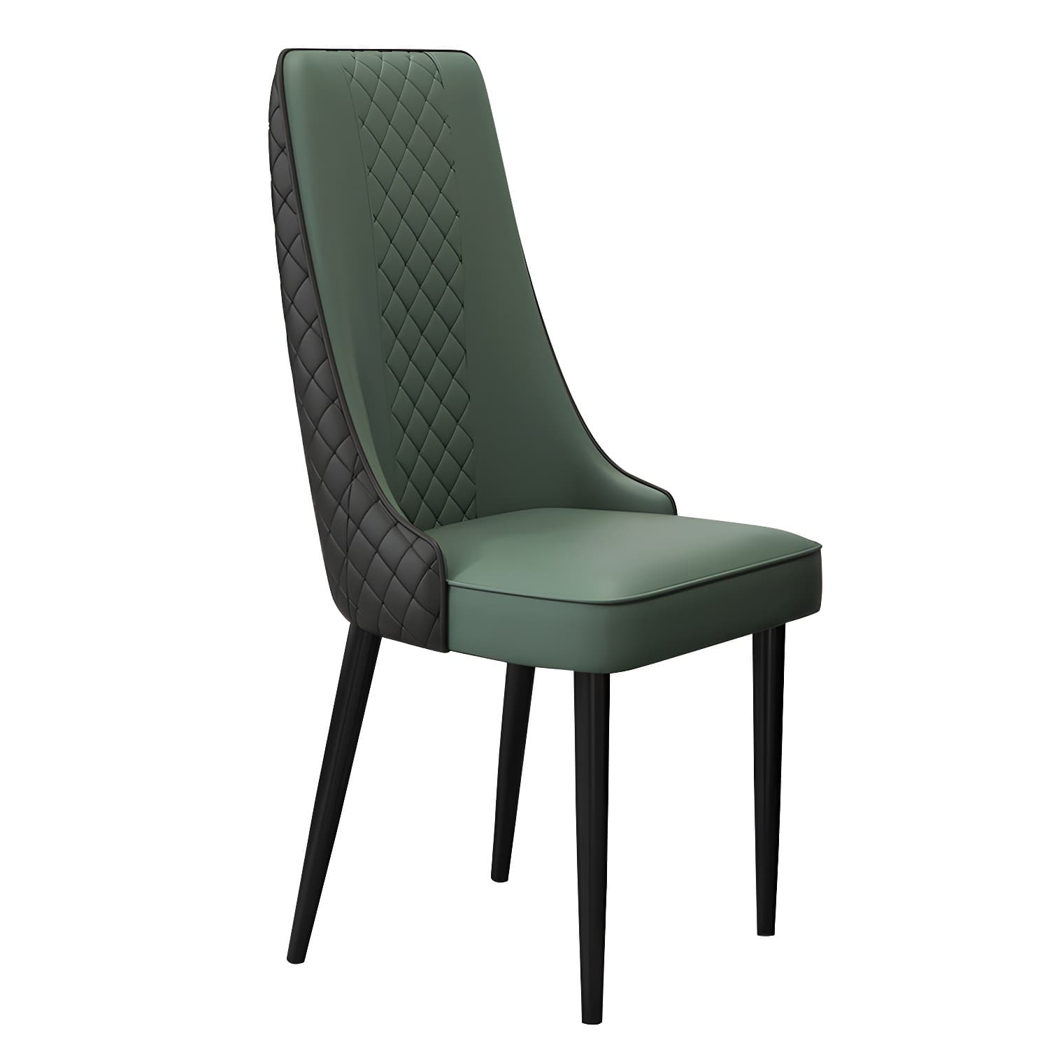 Glam Style Side Chair Leather Parsons Indoor Dining Chair for Living Room - image 15