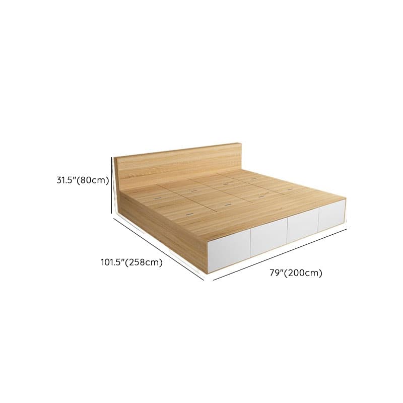 Natural Color Solid Color Storage Included with Storage Drawer for Bedroom - image 10