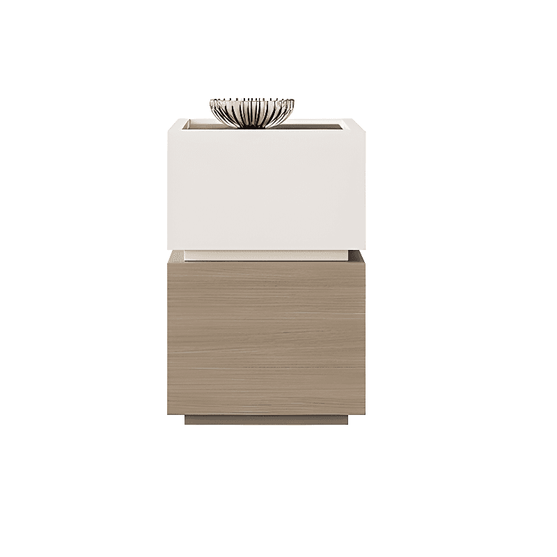 Organic Modern Nightstand With Drawer Organization featuring 2 Drawers and Particle Board Wood Countertop - image 9