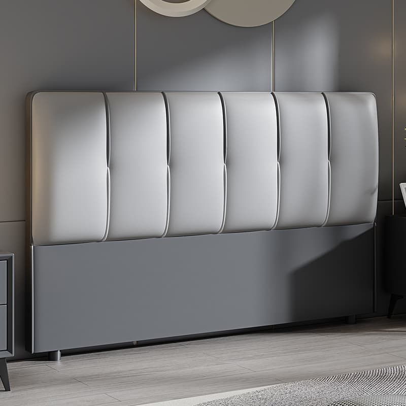 Modish Panel Headboard in Pine Wood with No Distressing, Rectangle Shape for Queen/Full/Twin XL Bed, Featuring Sponge Upholstery and Standard Height - image 3