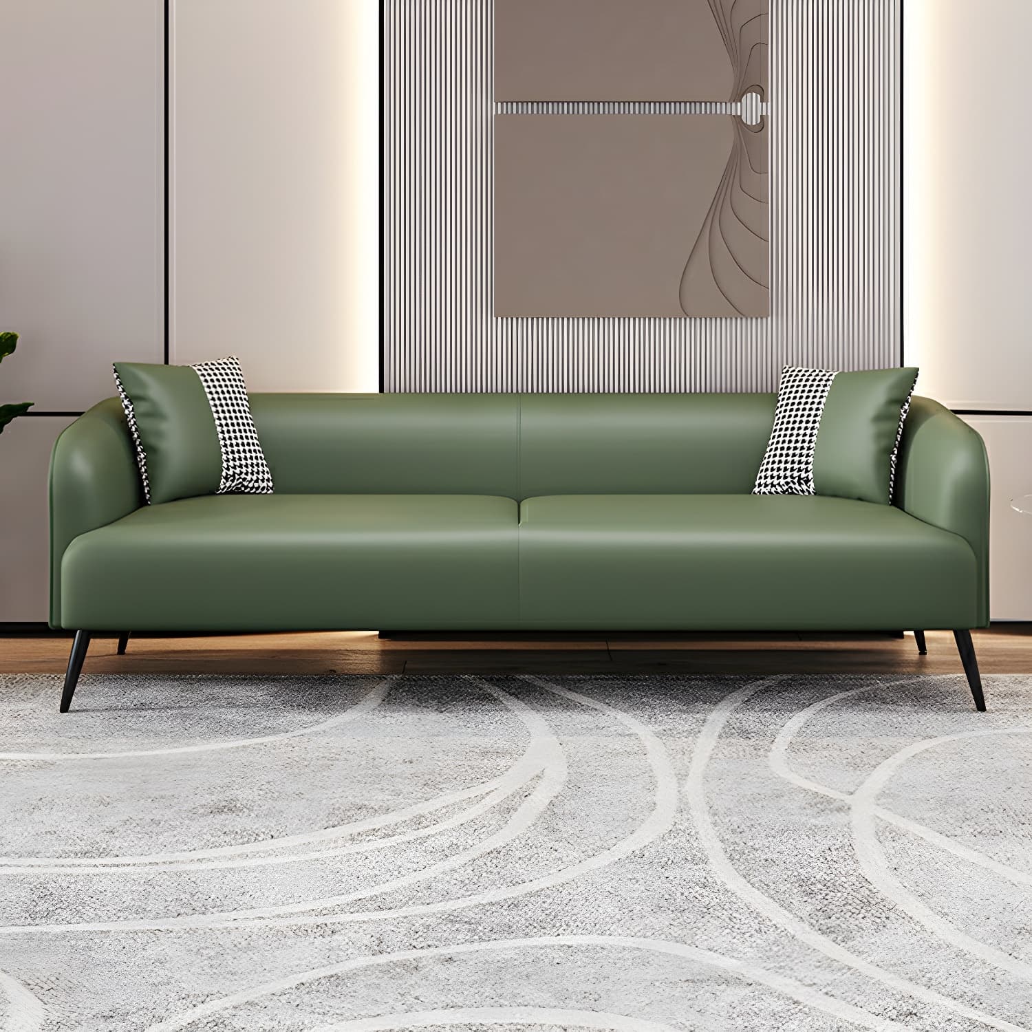 3-Seater Modern 69" L Standard Sofa with Tight Back for Living Room - image 12