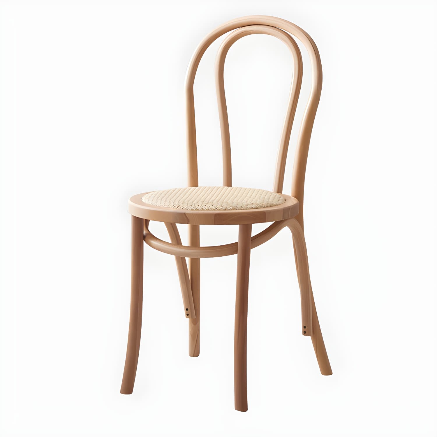 Modern Open Back Side Chair with Beech Wood Legs for Kitchen & Dining - Non-Upholstered - image 23