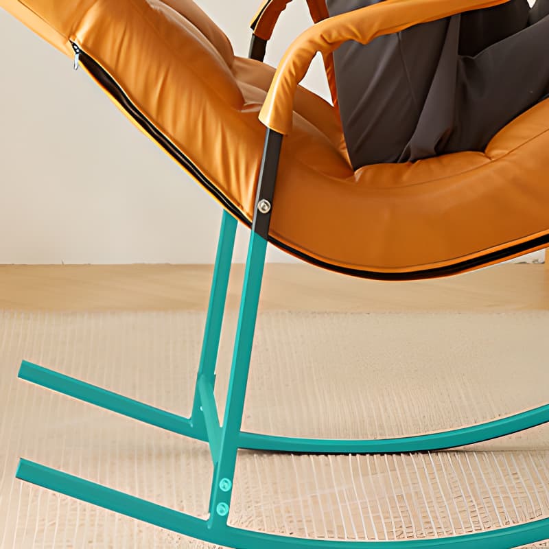 Lavish Alloy Rocking Armchair with Upholstered Rear - image 14