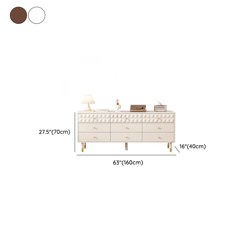 Casual Composite Wood Double Dresser/Bachelor Chest/Lingerie Chest with 6/8/5 Drawers Horizontal/Vertical - image 19
